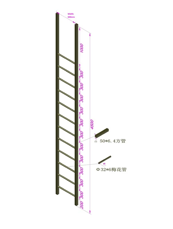 Single Fiberglass Straight Ladder