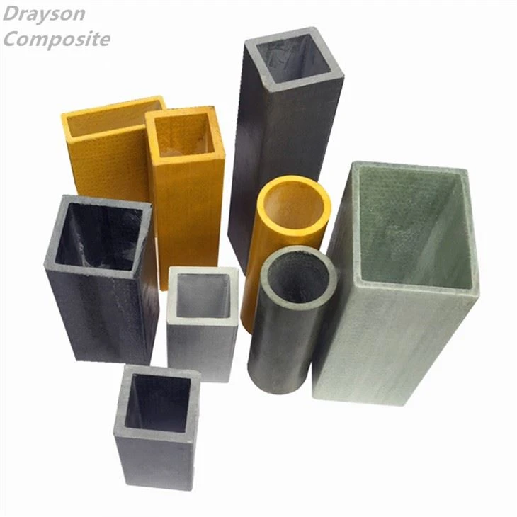 Tube rond et carré en plastique renforcé de fibre de verre (FRP)